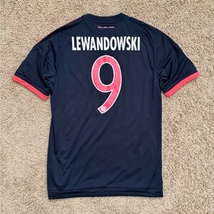 BAYERN MUNICH 2015 2016 THIRD LEWANDOWSKI FOOTBALL SHIRT SOCCER JERSEY S ADIDAS